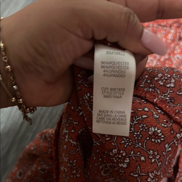 Max Studio Orange Midi Dress with Ruffled Tiered Design - Picture 9 of 11